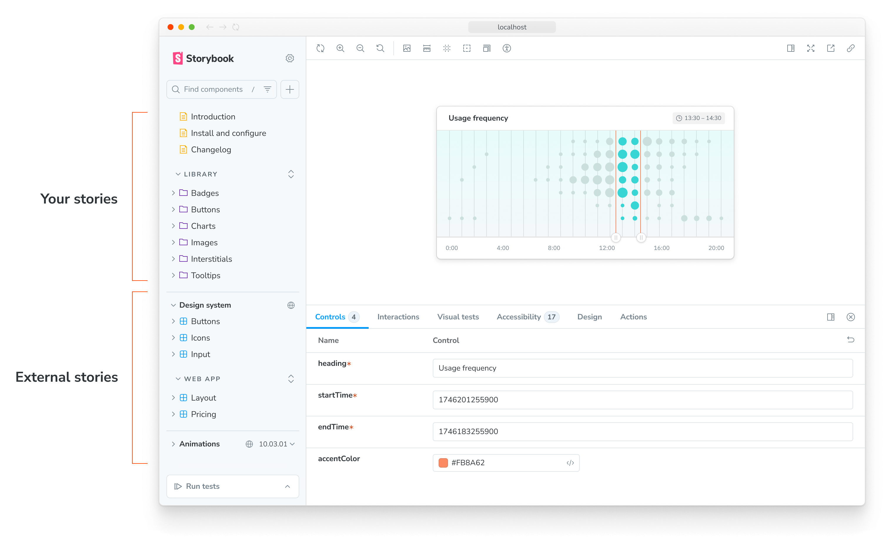 Storybook reference external